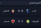 تعادل سلبي بين الأهلي والسد.. واليرموك يخطف فوزاً ثميناً على فحمان في الدوري اليمني